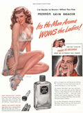 Mennen Skin Bracer 1940s Vintage Retro Advert Poster