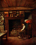 Menpes Mortimer 1855 1938 Brittany 1912 Farmhouse kitchen A4 Photo Print
