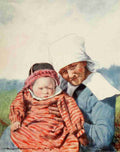 Menpes Mortimer 1855 1938 Brittany 1912 Granmere A4 Photo Print