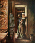 Menpes Mortimer 1855 1938 Brittany 1912 Household duties A4 Photo Print