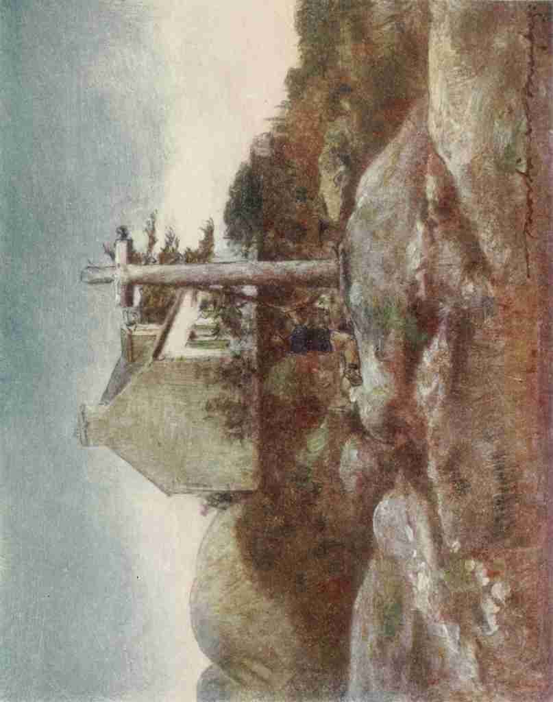 Menpes Mortimer 1855 1938 Brittany 1912 Huelgoat wayside shrine A4 Photo Print