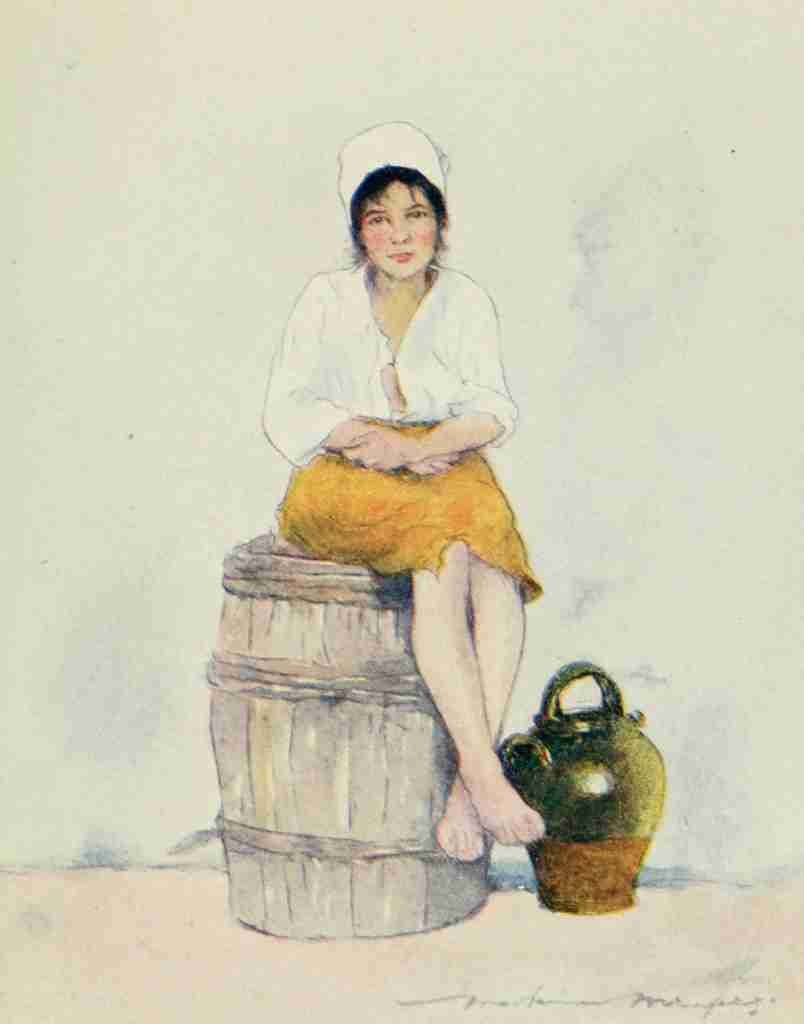 Menpes Mortimer 1855 1938 Brittany 1912 Little water carrier A4 Photo Print