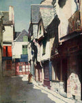 Menpes Mortimer 1855 1938 Brittany 1912 Medieval houses Vitre A4 Photo Print