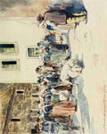 Menpes Mortimer 1855 1938 Brittany 1912 Pig market A4 Photo Print