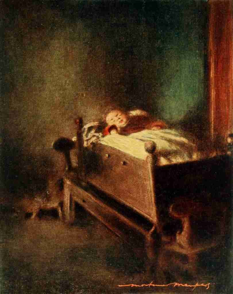 Menpes Mortimer 1855 1938 Brittany 1912 The Cradle A4 Photo Print