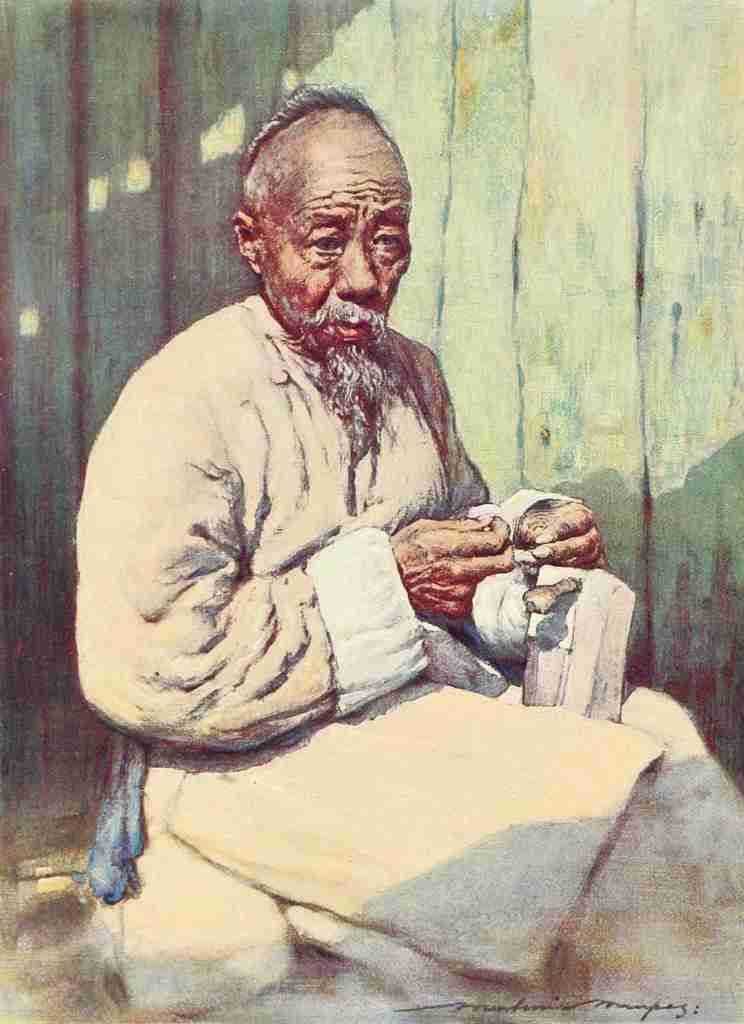 Menpes Mortimer 1855 1938 China 1909 A Shoemaker A4 Photo Print