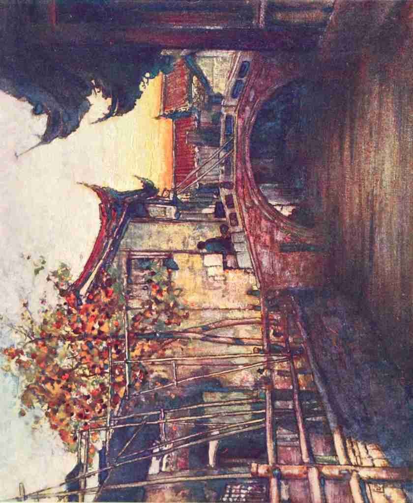 Menpes Mortimer 1855 1938 China 1909 A quiet canal A4 Photo Print
