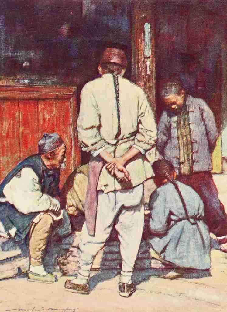 Menpes Mortimer 1855 1938 China 1909 A quiet game of draughts A4 Photo Print