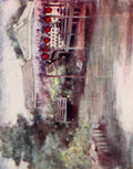 Menpes Mortimer 1855 1938 Japan 1901 A garden A4 Photo Print