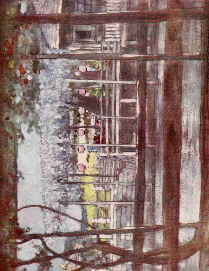 Menpes Mortimer 1855 1938 Japan 1901 A wisteria garden A4 Photo Print