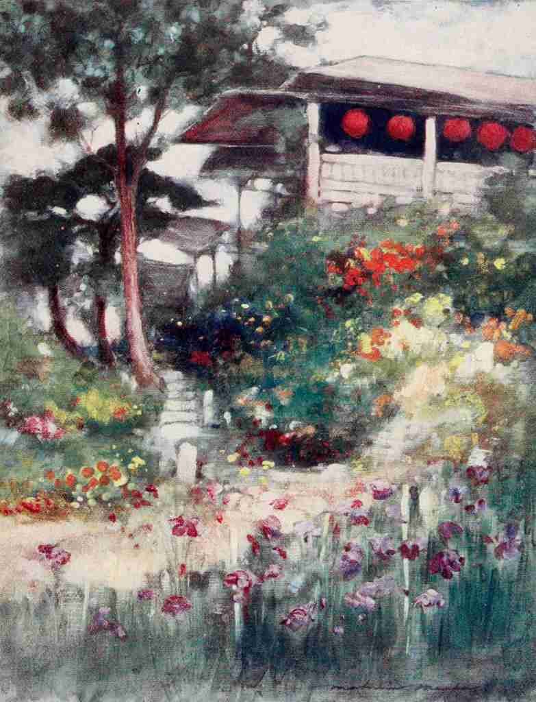 Menpes Mortimer 1855 1938 Japan 1901 An iris garden A4 Photo Print