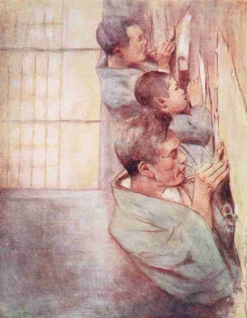 Menpes Mortimer 1855 1938 Japan 1901 Stencil makers A4 Photo Print