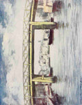 Menpes Mortimer 1855 1938 Japan 1901 The Lemon bridge A4 Photo Print