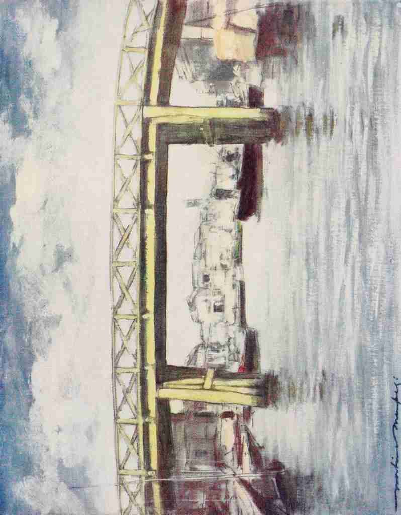 Menpes Mortimer 1855 1938 Japan 1901 The Lemon bridge A4 Photo Print