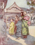 Menpes Mortimer 1855 1938 Japan 1901 Watching the Play A4 Photo Print