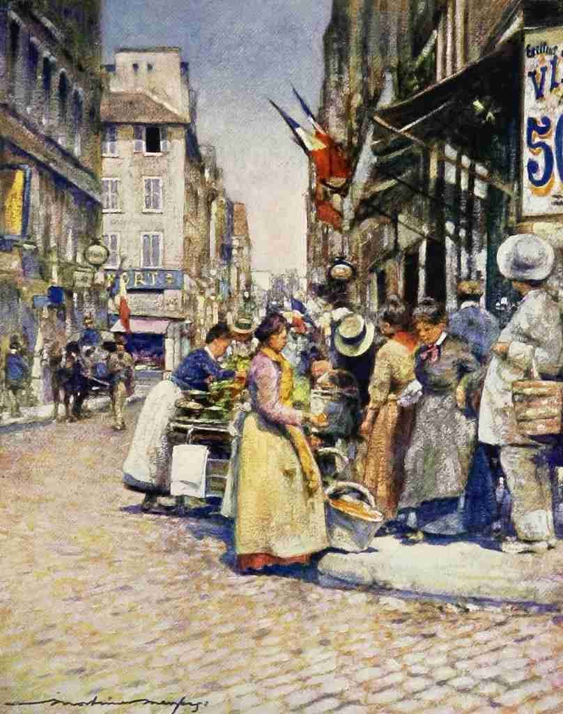 Menpes Mortimer 1855 1938 Paris 1909 A corner at the Rue de Seine A4 Photo Print