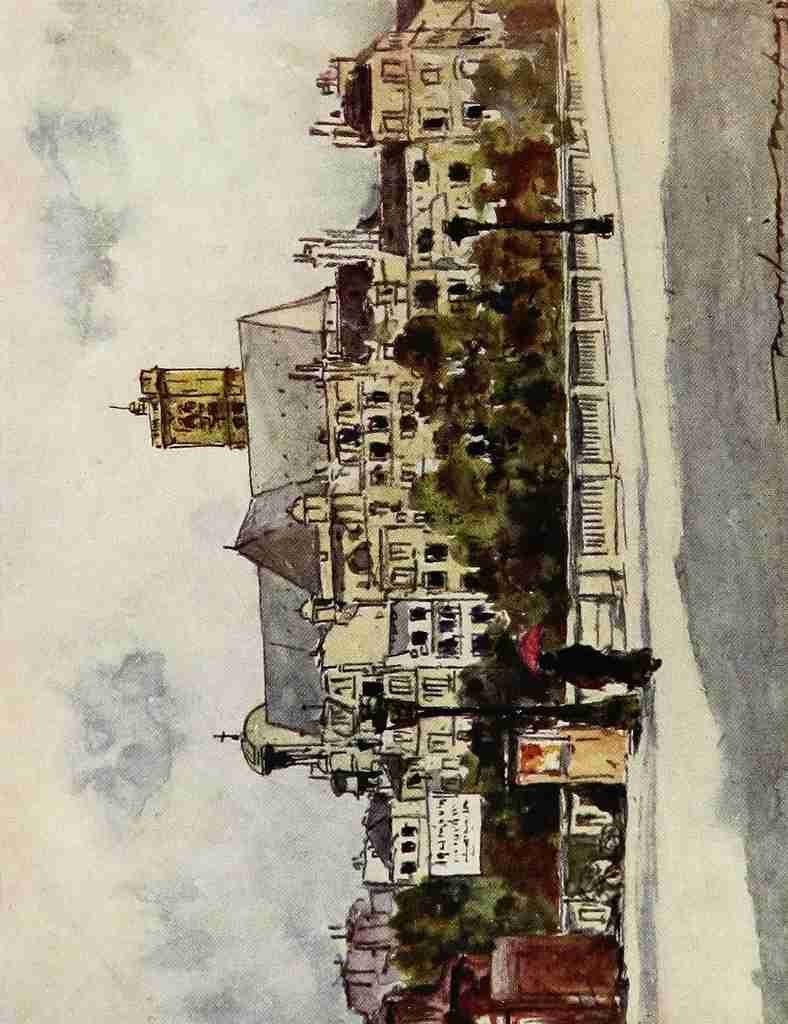 Menpes Mortimer 1855 1938 Paris 1909 Au bord de la Seine A4 Photo Print