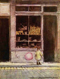 Menpes Mortimer 1855 1938 Paris 1909 Central Market Bread Shop A4 Photo Print