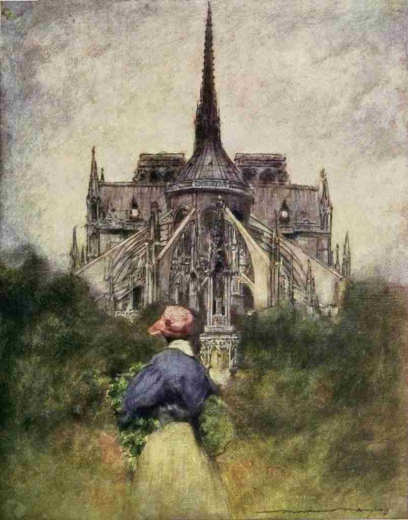 Menpes Mortimer 1855 1938 Paris 1909 Notre Dame Vintage A4 Photo Print