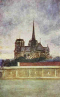 Menpes Mortimer 1855 1938 Paris 1909 Notre Dame from the Seine A4 Photo Print