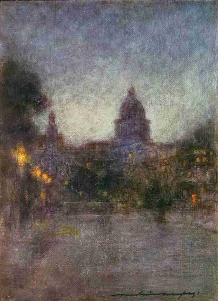 Menpes Mortimer 1855 1938 Paris 1909 Paris by Night A4 Photo Print