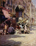 Menpes Mortimer 1855 1938 Paris 1909 Peeling potatoes A4 Photo Print
