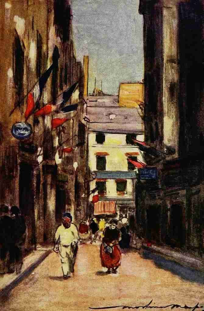 Menpes Mortimer 1855 1938 Paris 1909 Rue de Seine A4 Photo Print