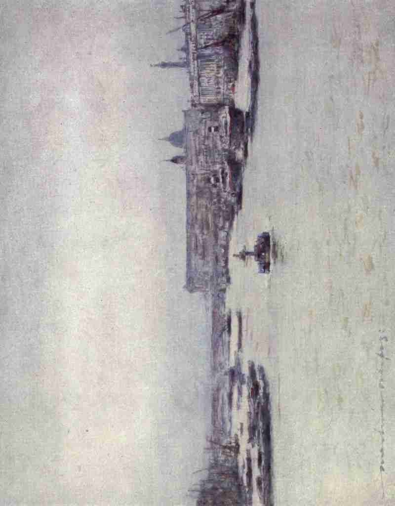 Menpes Mortimer 1855 1938 The Thames 1906 The Custom House Vintage A4 Photo Print