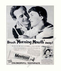 Mentasol Toothpaste Smile Vintage Retro Advert Poster A4 Photo Print