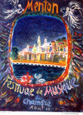 Menton by Terechkowitch Vintage Advert A4 Photo Print