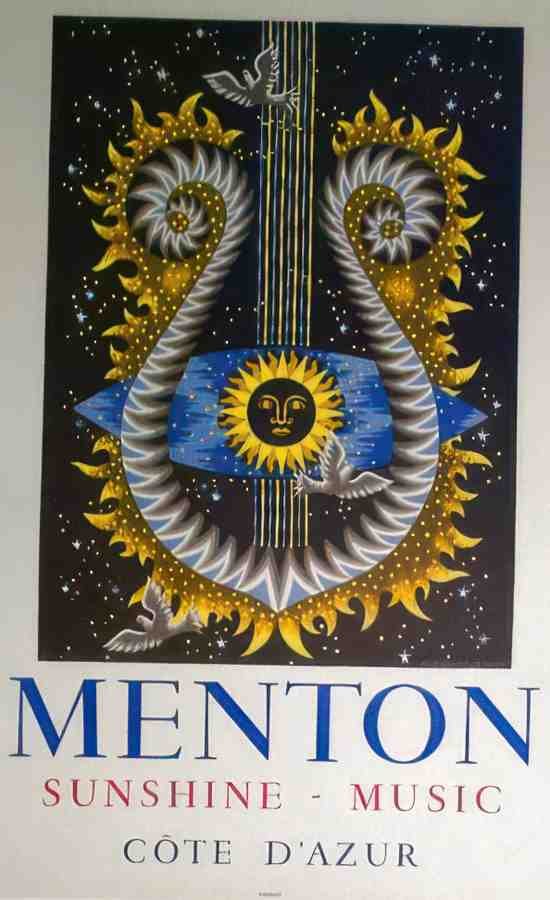 MentonMusic Vintage Advert A4 Photo Print