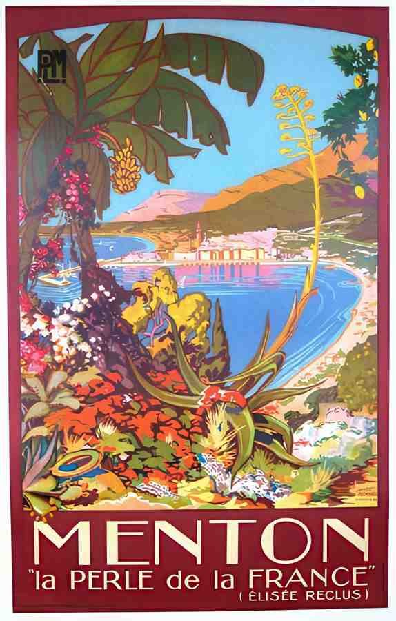 MentonPerle Vintage Advert A4 Photo Print