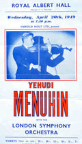 Menuhin Lso Royal Vintage Retro Advert Poster A4 Photo Print