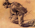 Menzel Adolph Von Study Of A4 Photo Print