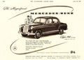 Mercedes 190 Saloon 1950s Vintage Retro Advert Poster
