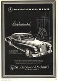 Mercedes Benz 300d 1950s Vintage Retro Advert Poster