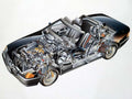 Mercedes Benz 500 SL cutaway A4 Photo Print