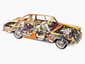 Mercedes Benz 600 cutaway A4 Photo Print