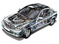 Mercedes Benz C class 2007 cutaway A4 Photo Print