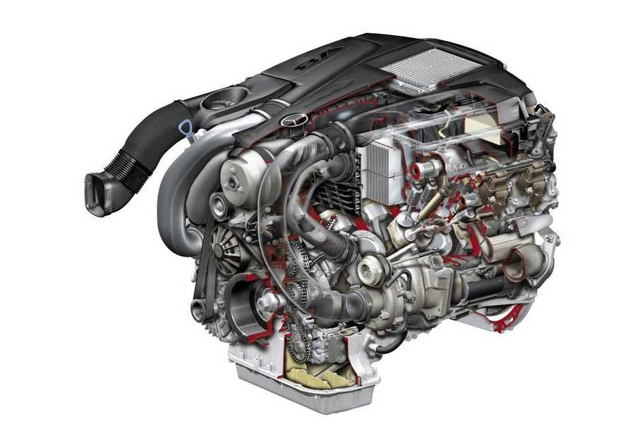 Mercedes Benz Engine cutaway A4 Photo Print