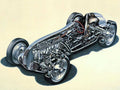 Mercedes Benz W125 cutaway A4 Photo Print