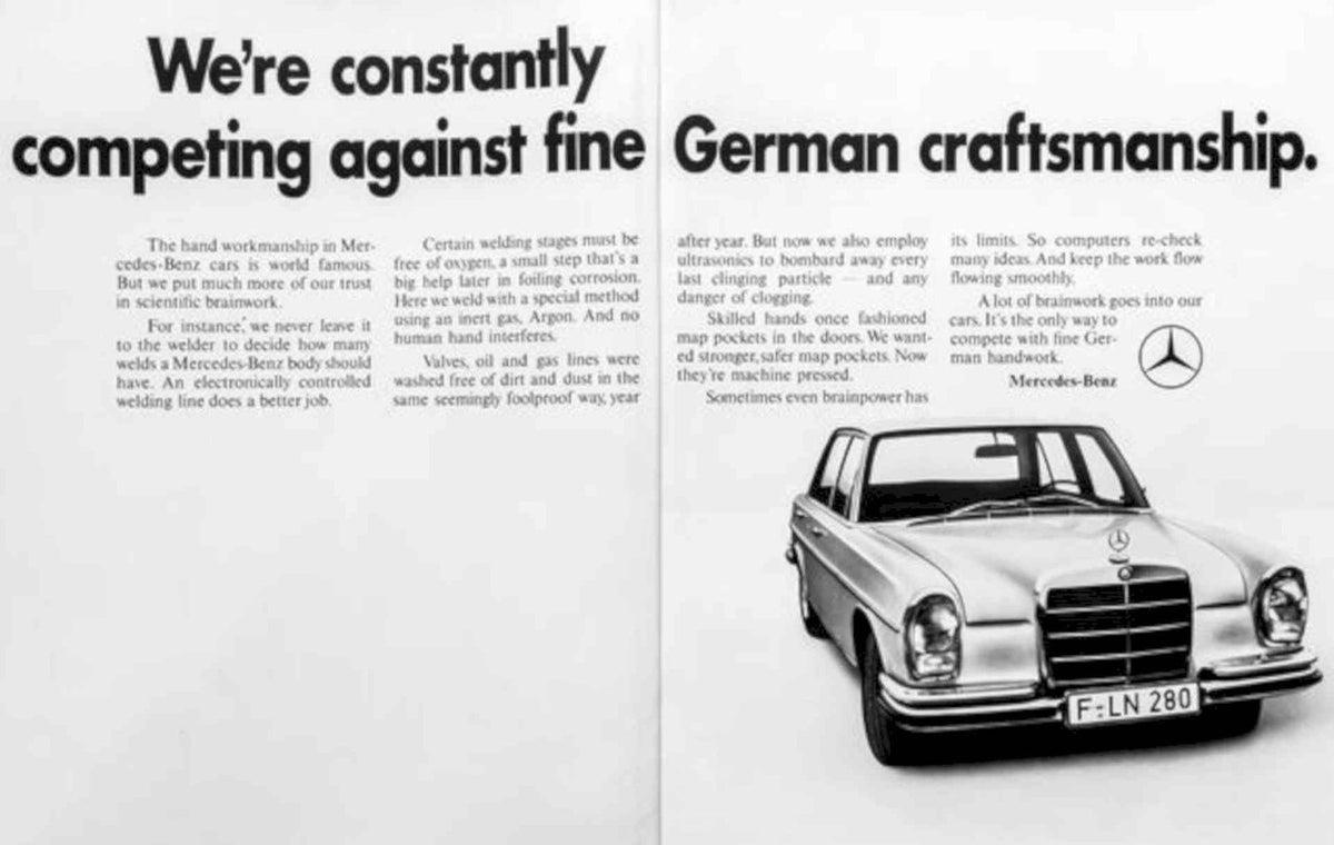 Mercedes F Ln Vintage Retro Advert Poster A4 Photo Print