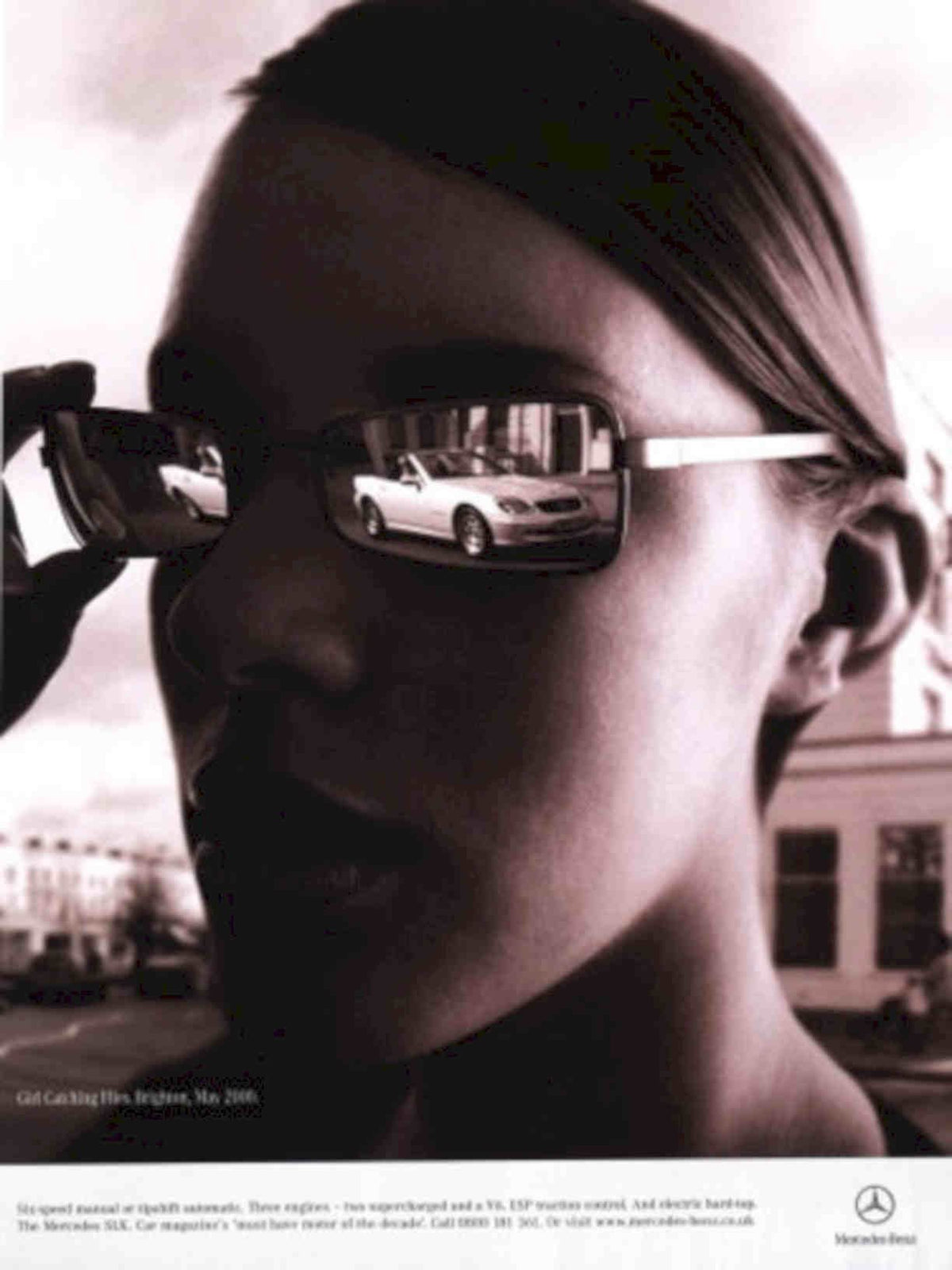 Mercedes Sclass Slk Vintage Retro Advert Poster A4 Photo Print