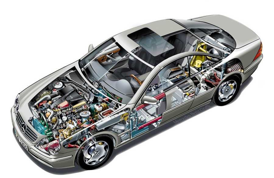 MercedesBenz CL 1999 cutaway A4 Photo Print