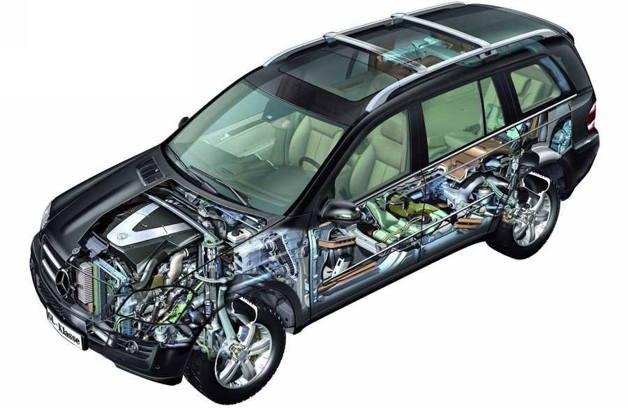 MercedesBenz GL 2006 cutaway A4 Photo Print