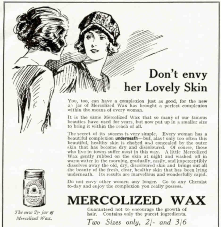 Mercinolized Wax Woman Vintage Retro Advert Poster A4 Photo Print
