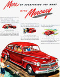 Mercury Coupe 1949 1940s Vintage Retro Advert Poster