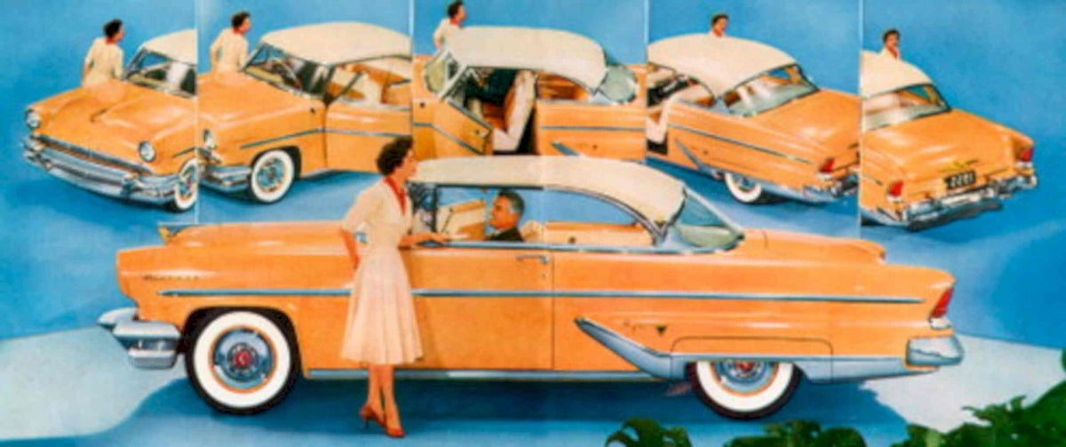 Mercury Monterey Convertible 1950s Vintage Retro Advert Poster
