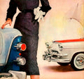Mercury Monterey Woman 1950s Vintage Retro Advert Poster