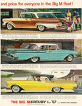 Mercury Wagon Coupe 1950s Vintage Retro Advert Poster